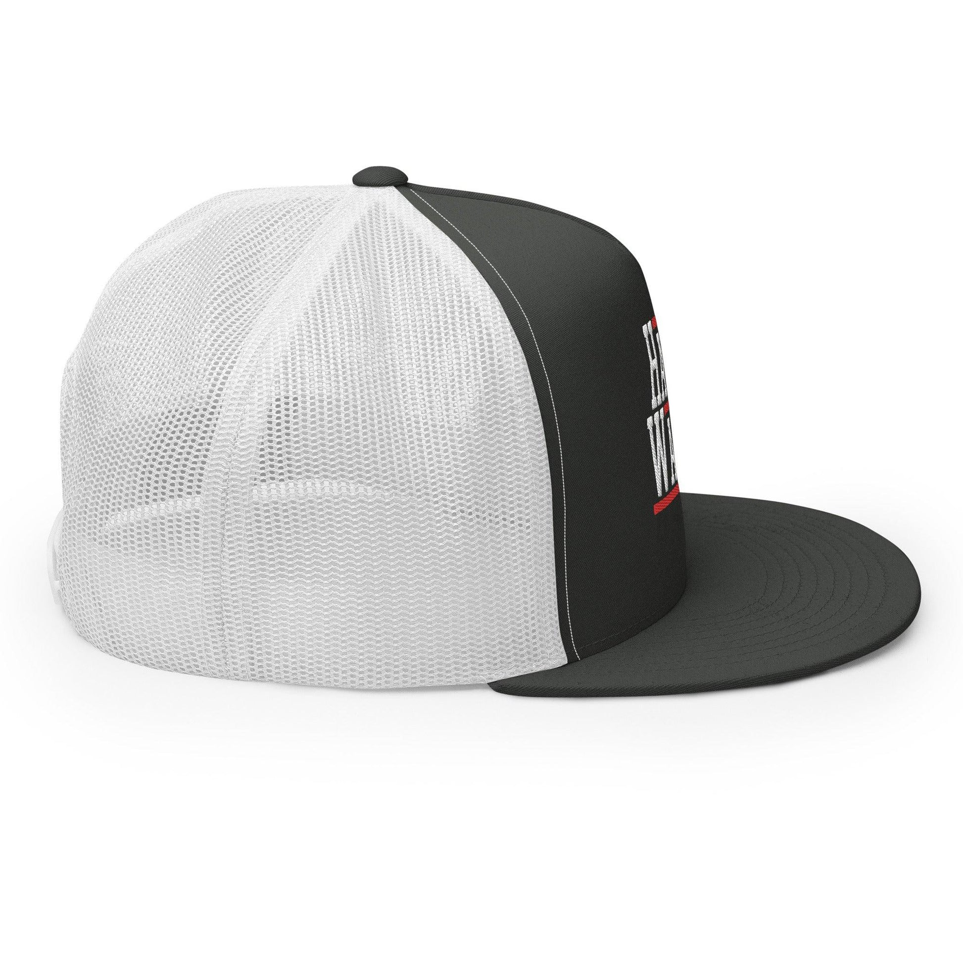 Harris Walz 2024 24 Flat Bill Brim Trucker Hat