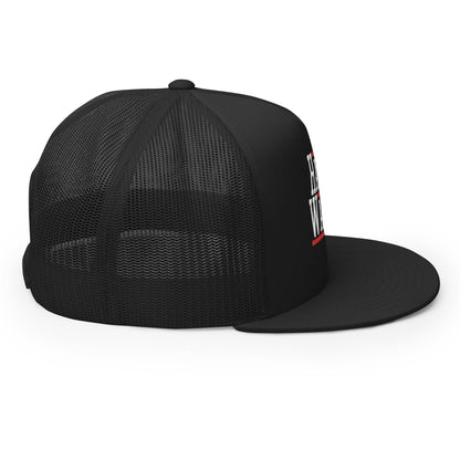 Harris Walz 2024 24 Flat Bill Brim Trucker Hat