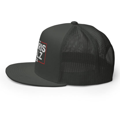 Harris Walz 2024 Flat Bill Brim Trucker Hat