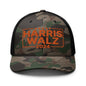 Harris Walz 24 2024 Camo Trucker Hat Orange - Camo/Black