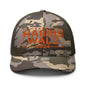 Harris Walz 24 2024 Camo Trucker Hat Orange - Camo/Olive