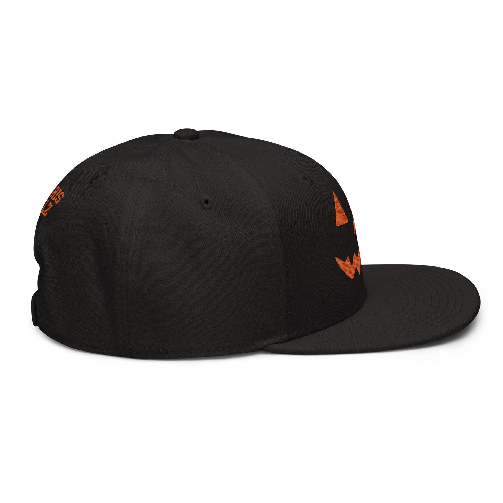 Harris Walz Jack-O’-Lantern Pumpkin Halloween Embroidered Flat Bill Brim High Crown Snapback Hat