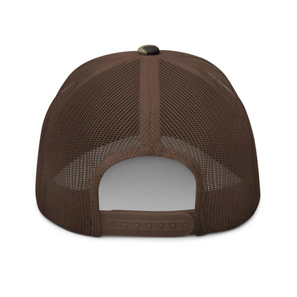 Harris-Walz Midwest Princess Parody Embroidered Camo Trucker Hat Orange
