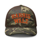 Harris-Walz Midwest Princess Parody Embroidered Camo Trucker Hat Orange - Camo/Brown