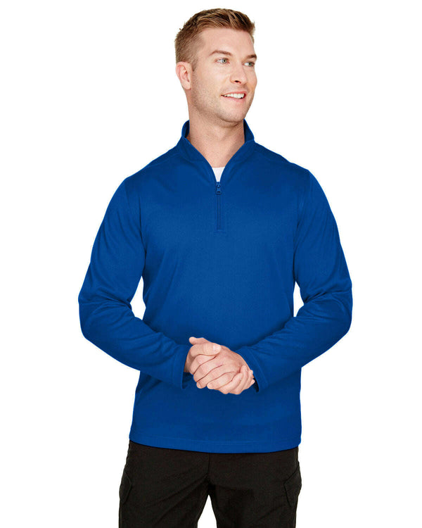 Harriton Men’s Advantage Snag Protection Plus Quarter-Zip M748 - Knits And Layering