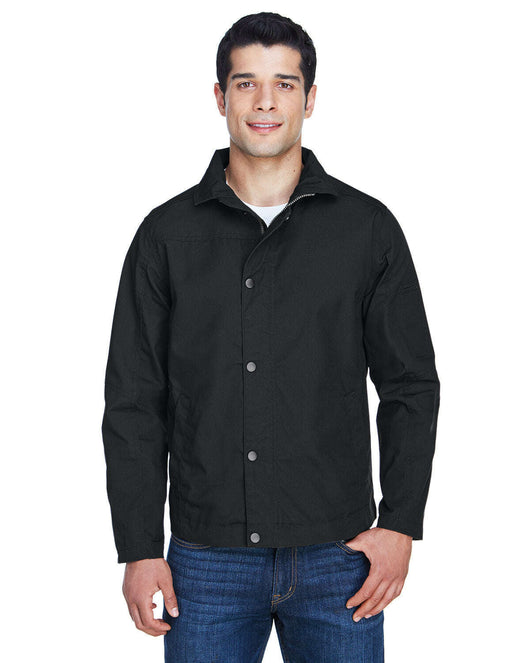 Harriton Men’s Auxiliary Canvas Work Jacket M705 - BLACK / 5XL - Outerwear