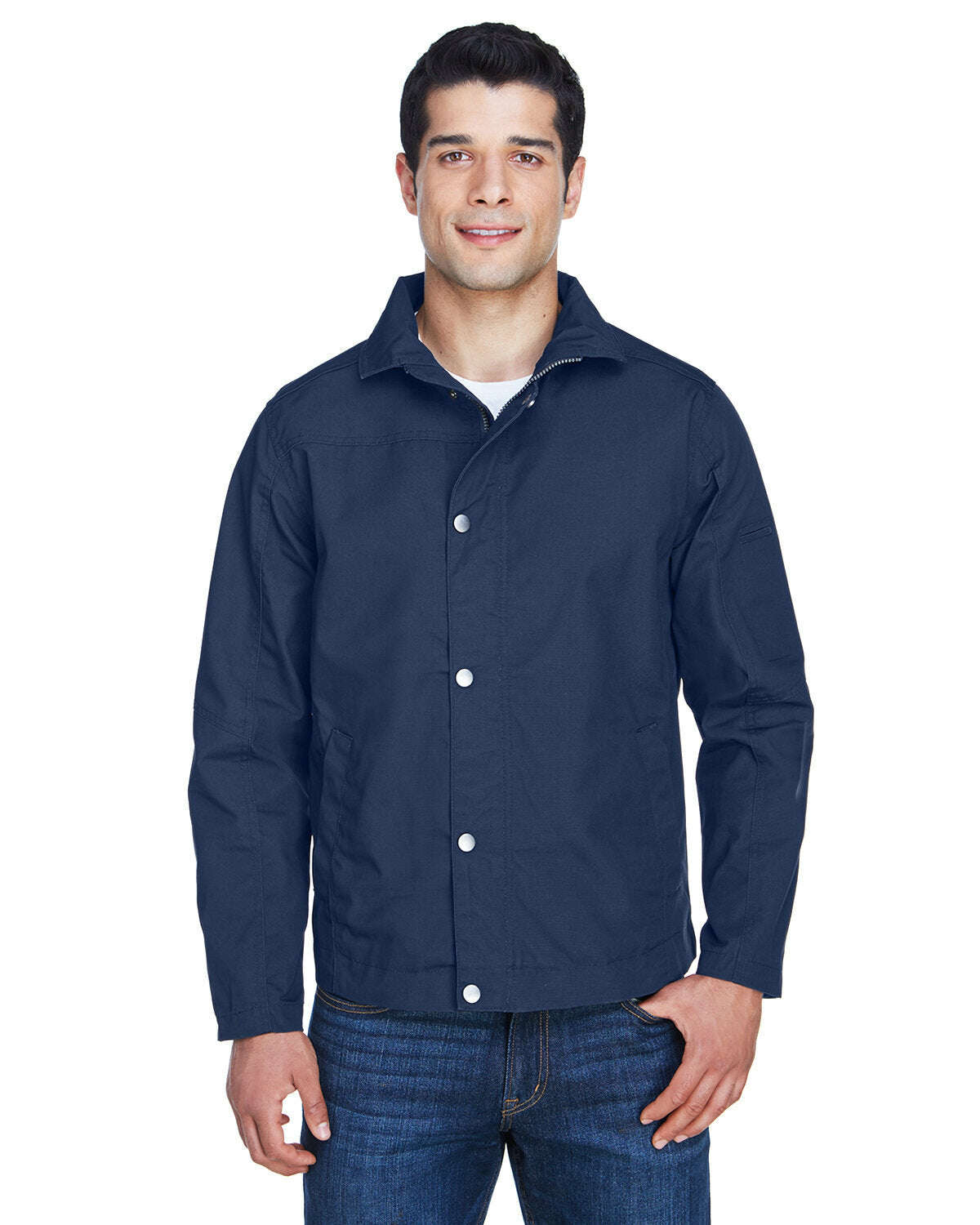 Harriton Men’s Auxiliary Canvas Work Jacket M705 - DARK NAVY / 5XL - Outerwear