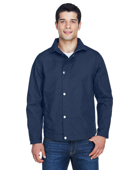 Harriton Men’s Auxiliary Canvas Work Jacket M705 - DARK NAVY / 5XL - Outerwear