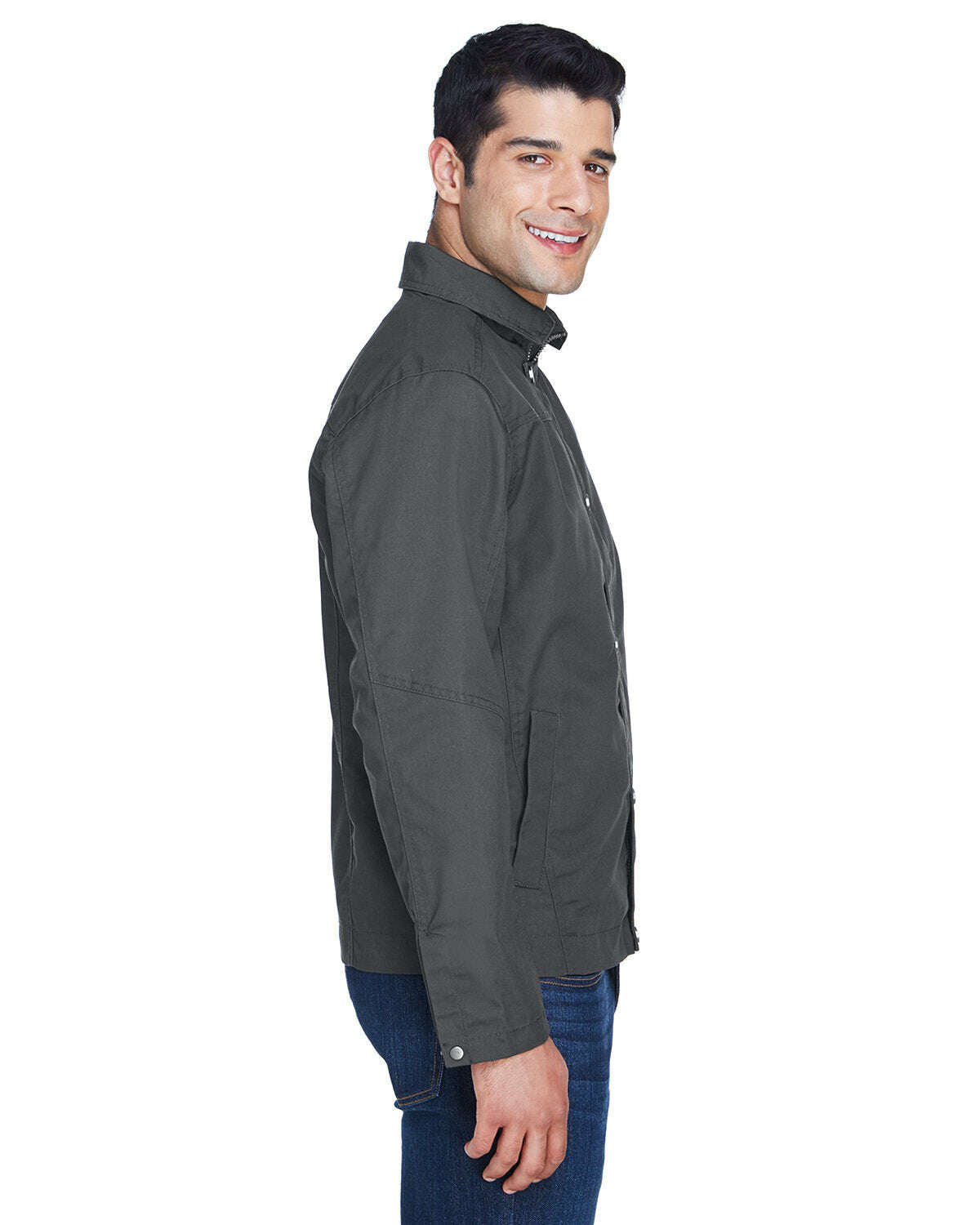 Outerwear-Harriton Men's Auxiliary Canvas Work Jacket M705-torontoscreenprinting.ca