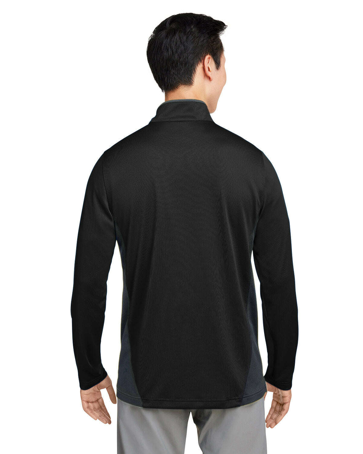 Knits And Layering-Harriton Men's Flash Snag Protection Plus IL Colorblock Quarter-Zip M786-torontoscreenprinting.ca