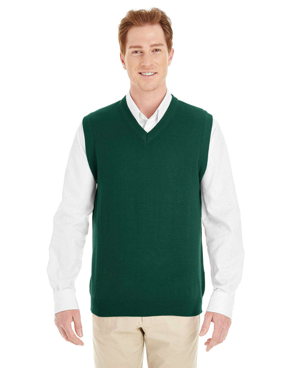 Harriton Men’s Pilbloc™ V-Neck Sweater Vest M415 - Knits And Layering