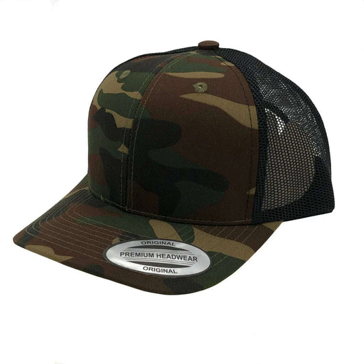 Hats: unleash your style with custom apparel today! Hp001 - Camo Green Black / ONE SIZE - HATS