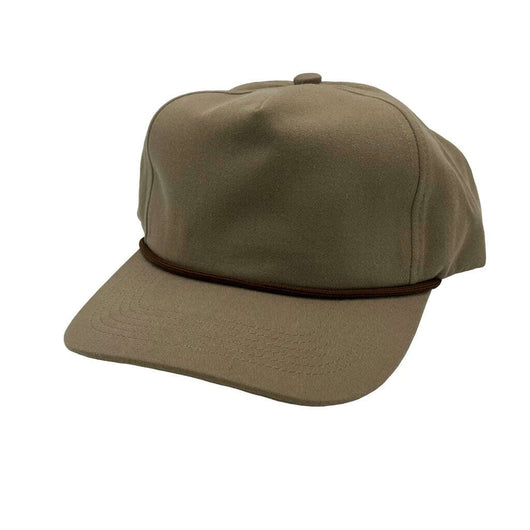 Hats: custom apparel for toronto style. Product code: ha777 - Khaki with Brown String / One Size - Hats