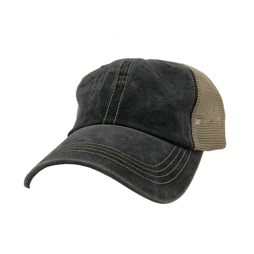 Hats: custom apparel creations await! Hp001 - Black Khaki / Single Unit - Hats