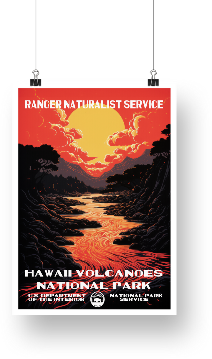 Hawaii Volcanoes National Park Poster - poster