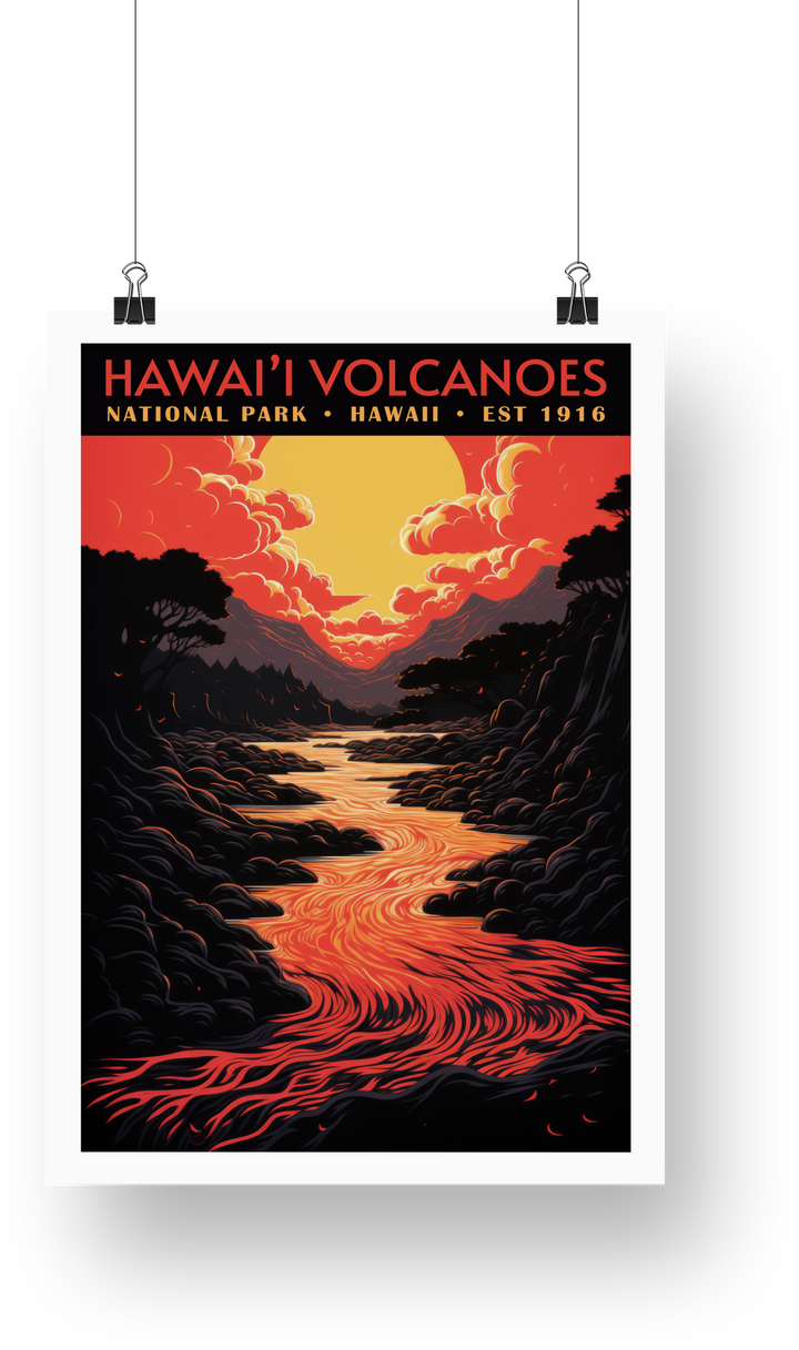 Hawaii Volcanoes National Park Poster - poster