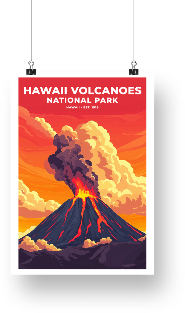 Hawaii Volcanoes National Park Poster - poster