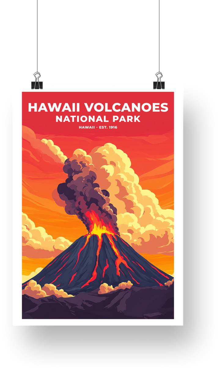 Hawaii Volcanoes National Park Poster - poster