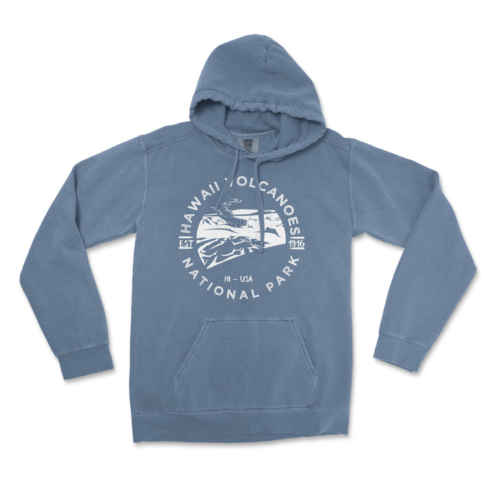 Hawaii Volcanoes of National Park Comfort Colors Hoodie - S / Blue Jean - hoodie