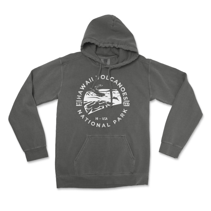 Hawaii Volcanoes of National Park Comfort Colors Hoodie - S / Pepper - hoodie