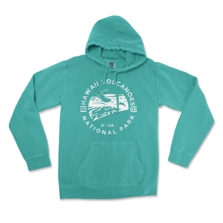 Hawaii Volcanoes of National Park Comfort Colors Hoodie - S / Seafoam - hoodie