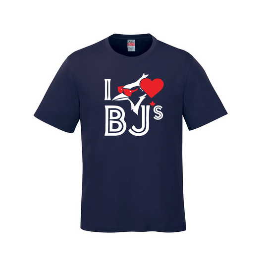 I Heart BJs Red Sunglasses T-Shirt – Cool Bird Classic Style - Navy Blue / Small