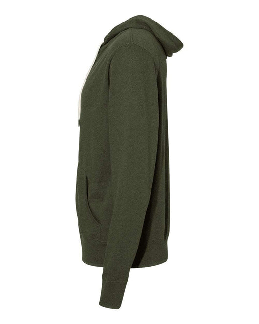Heathered French Terry Full-Zip Hooded Sweatshirt PRM90HTZ - Full-Zip Hoodie