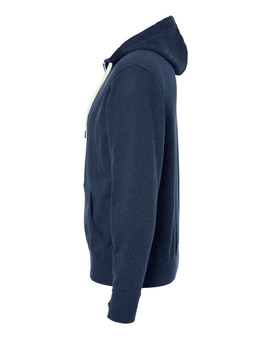 Heathered French Terry Full-Zip Hooded Sweatshirt PRM90HTZ - Full-Zip Hoodie