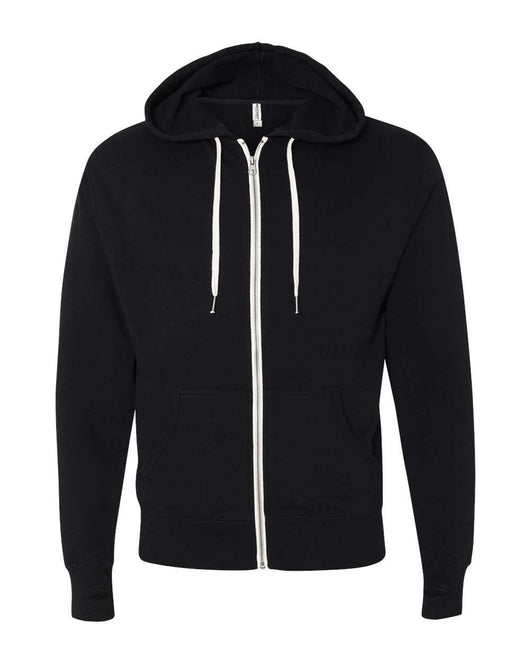 Heathered French Terry Full-Zip Hooded Sweatshirt PRM90HTZ - Full-Zip Hoodie