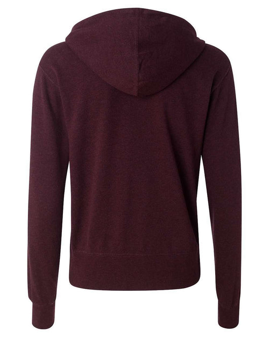 Heathered French Terry Full-Zip Hooded Sweatshirt PRM90HTZ - Full-Zip Hoodie