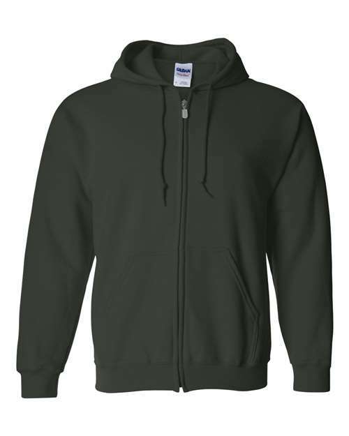 Heavy Blend™ Full-Zip Hooded Sweatshirt - Forest - Forest / S