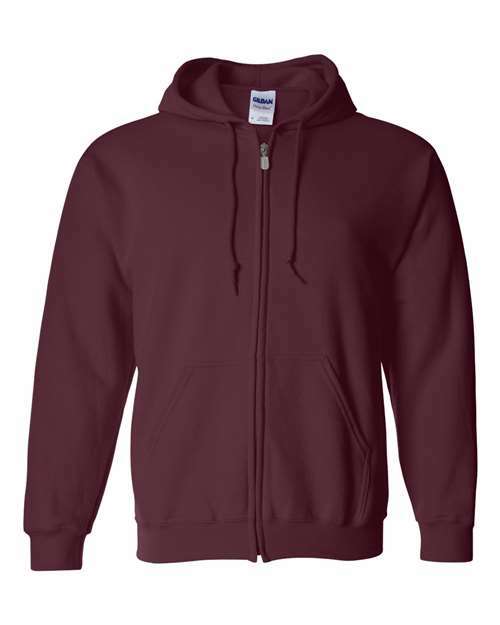 Heavy Blend™ Full-Zip Hooded Sweatshirt - Maroon - Maroon / S