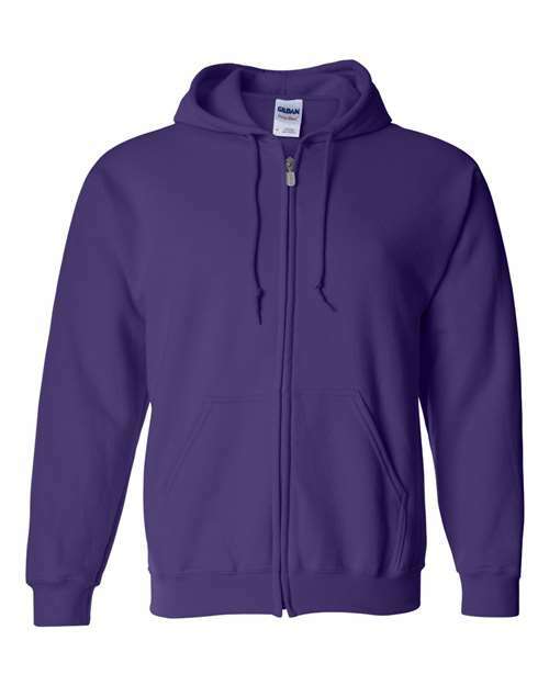 Heavy Blend™ Full-Zip Hooded Sweatshirt - Purple - Purple / S