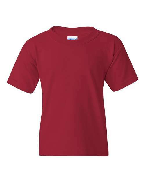 Heavy Cotton™ Youth T-Shirt - Cardinal - Cardinal / XS