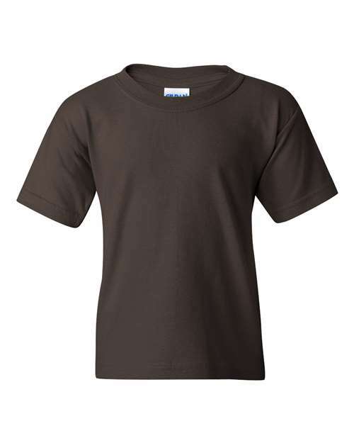 Heavy Cotton™ Youth T-Shirt - Dark Chocolate - Dark Chocolate / XS