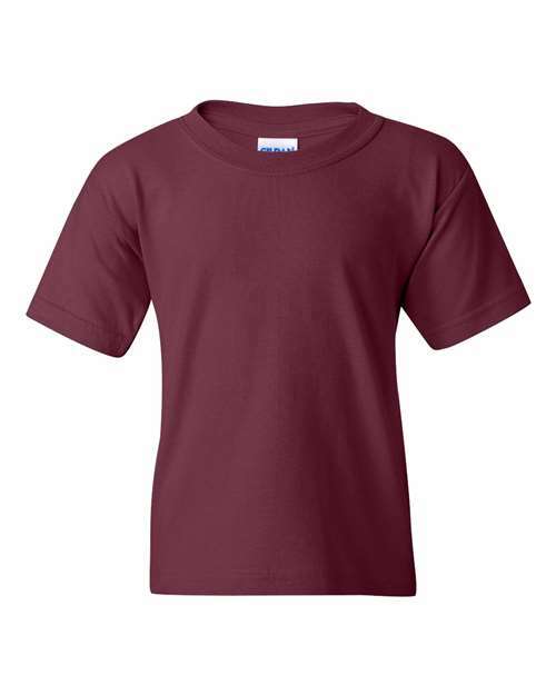 Heavy Cotton™ Youth T-Shirt - Maroon - Maroon / XS