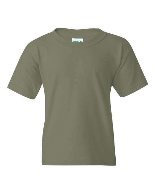 Heavy Cotton™ Youth T-Shirt - Military Green - Military Green / XS