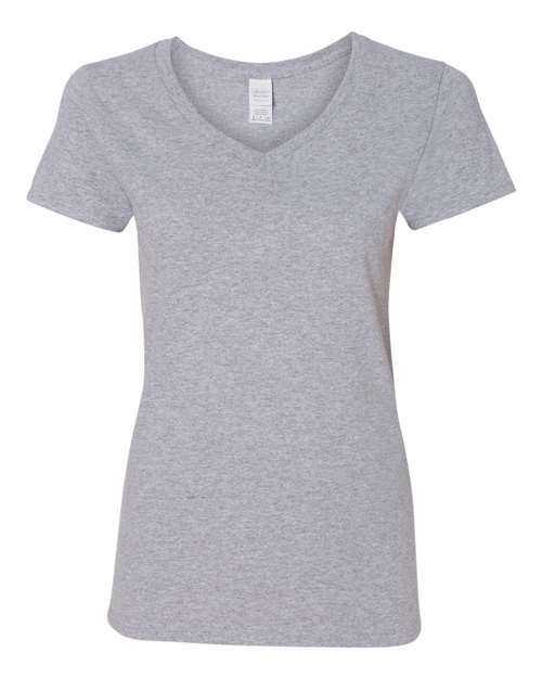 -Heavy Cotton™ Women’s V-Neck T-Shirt-torontoscreenprinting.ca