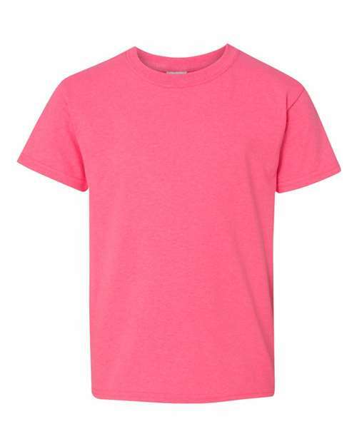 -Heavy Cotton™ Youth T-Shirt - Safety Pink-torontoscreenprinting.ca