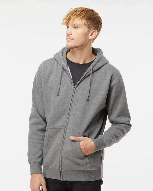 Heavyweight Full-Zip Hooded Sweatshirt - IND4000Z - Full-Zip Hoodie