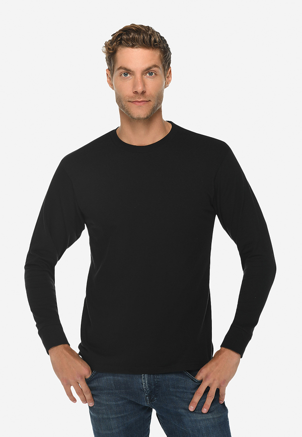 Heavyweight Long Sleeve Tee - LS15009 - Color Set 1 - Black / XS - T-Shirt