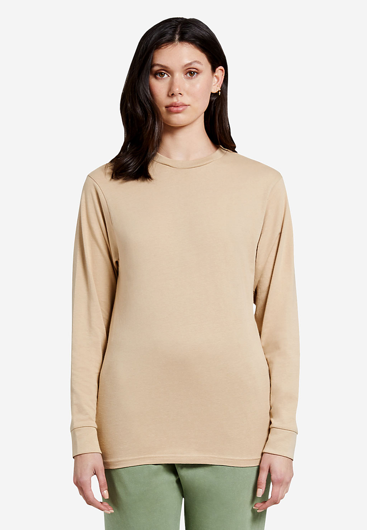 Heavyweight Long Sleeve Tee - LS15009 - Color Set 2 - Mushroom / XS - T-Shirt
