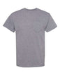 Gray pocket T-shirt from Heavyweight Pocket T-Shirt, ideal for custom apparel and everyday wear