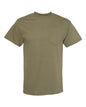 Olive green pocket T-shirt from Heavyweight Pocket T-Shirt collection, ideal for custom apparel and everyday wear