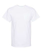 White short-sleeved T-shirt from Heavyweight Pocket T-Shirt for custom apparel and everyday wear