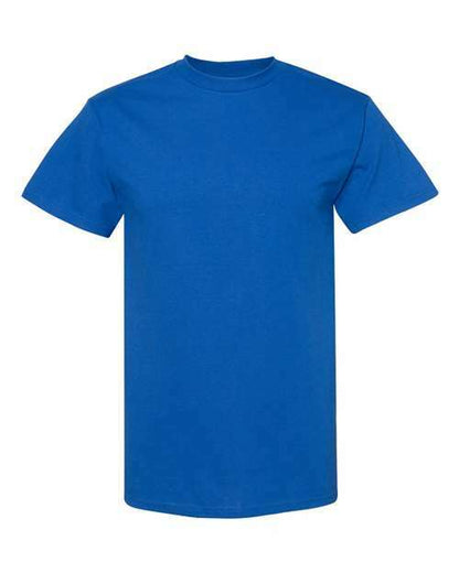 Blue heavyweight T-Shirt Royal made from polyester blend suitable for screen printing and cotton polyester fabrics