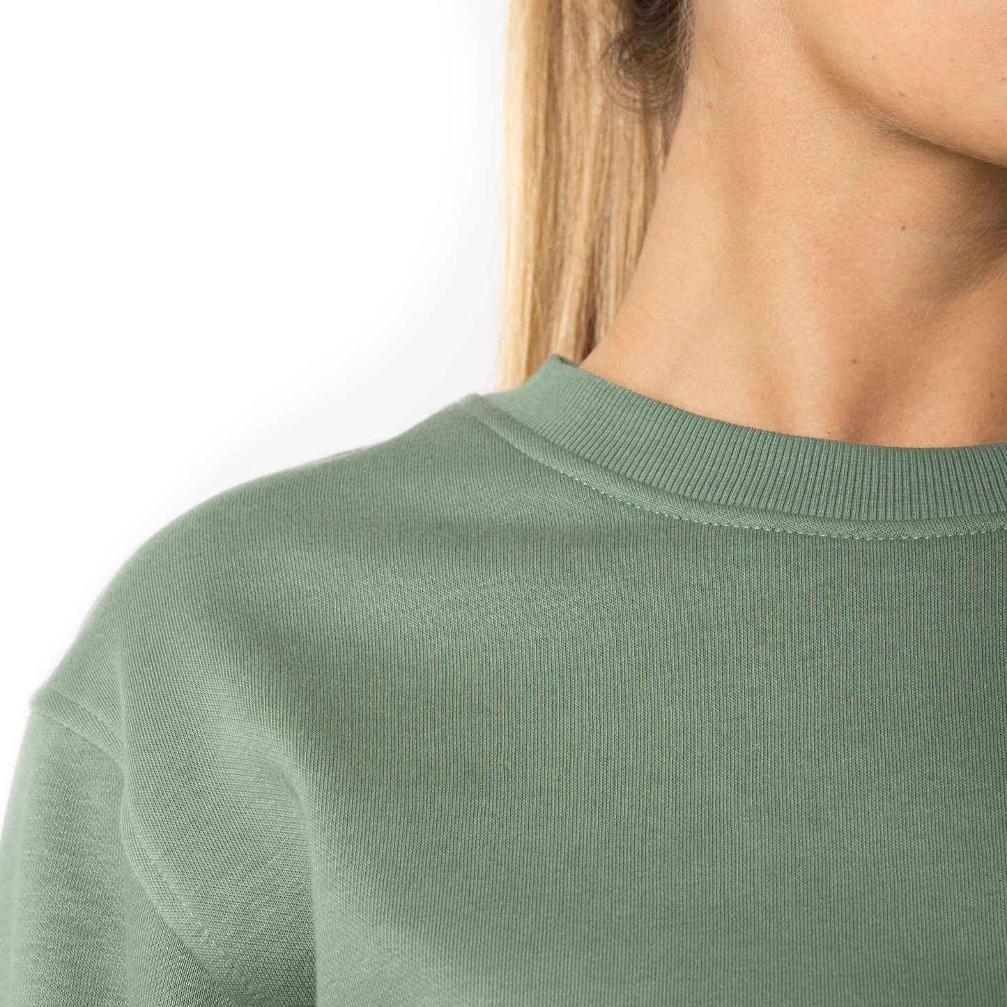 Crewnecks-HERO-1020 Unisex Blank Crewneck Sweatshirt - Dusty Green-torontoscreenprinting.ca