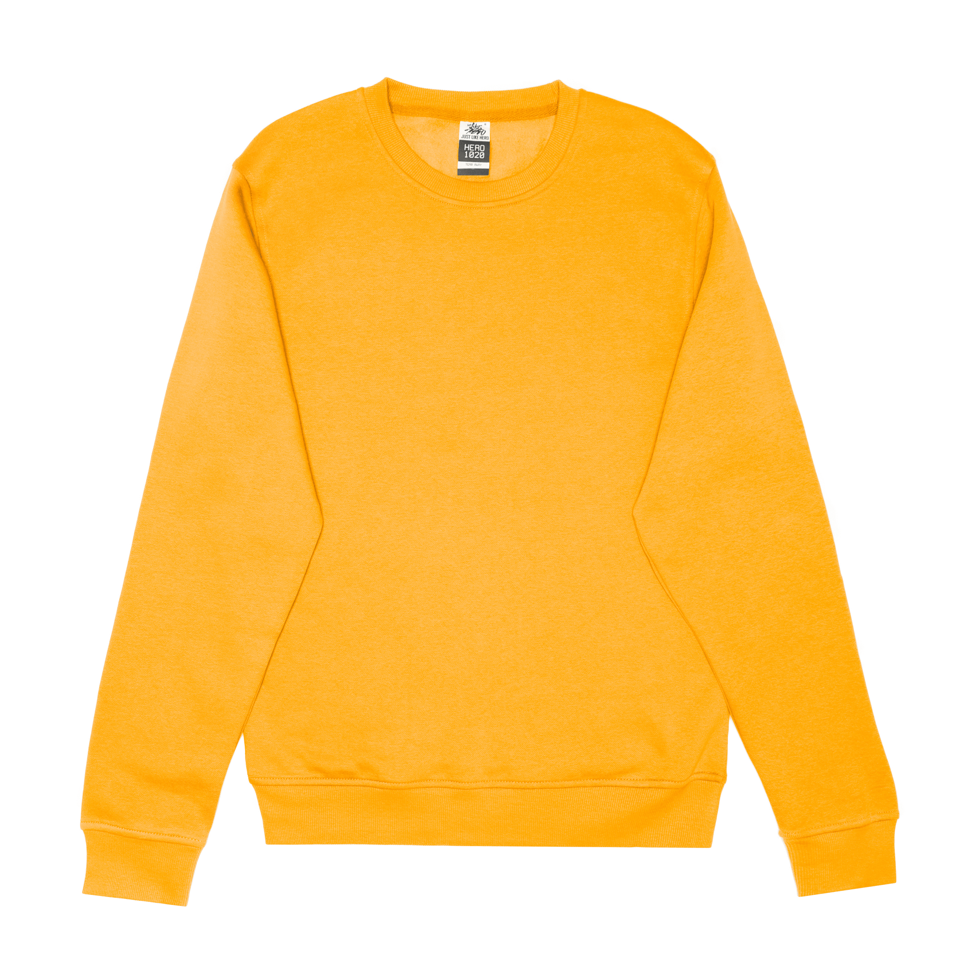 Crewnecks-HERO-1020 Unisex Blank Crewneck Sweatshirt - Gold-torontoscreenprinting.ca