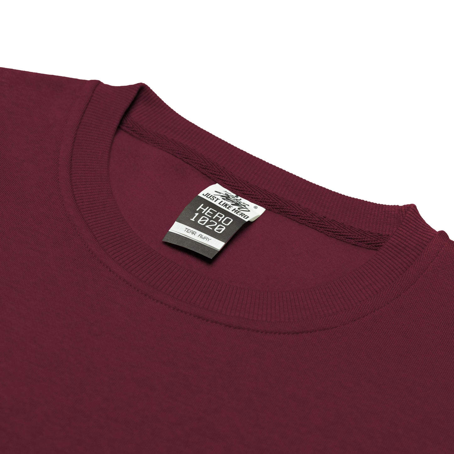 Crewnecks-HERO-1020 Unisex Blank Crewneck Sweatshirt - Maroon-torontoscreenprinting.ca