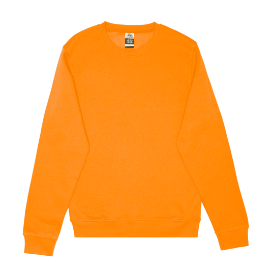 Crewnecks-HERO-1020 Unisex Blank Crewneck Sweatshirt - Orange-torontoscreenprinting.ca